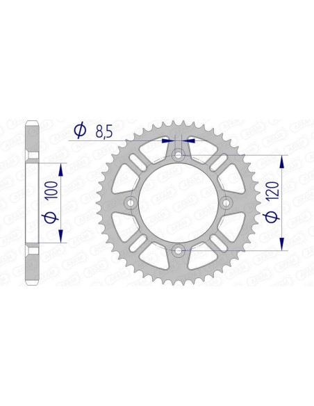 Couronne Alu AFAM 15104N