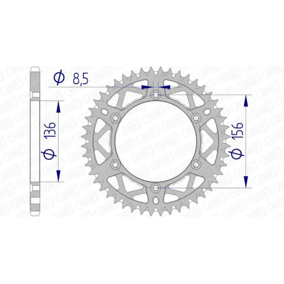 Couronne Alu Antiboue AFAM 15206AB