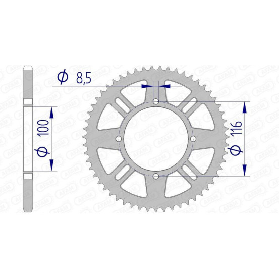 Couronne Alu AFAM 17104N