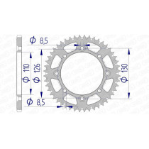 Couronne Alu Antiboue AFAM 17107AB
