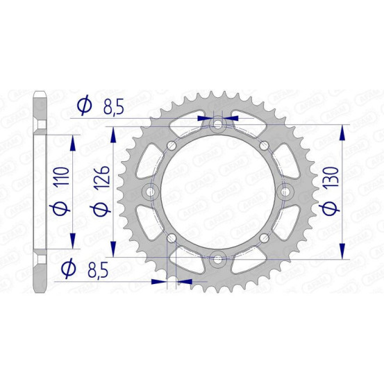 Couronne Alu AFAM 17107N