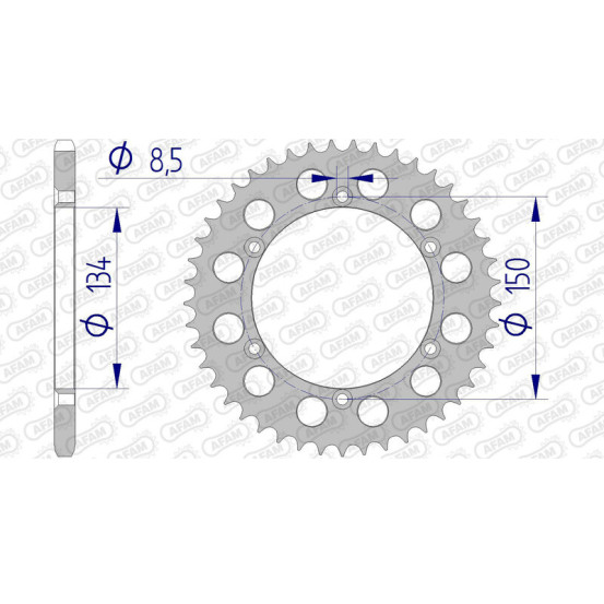 Couronne Alu AFAM 17206N