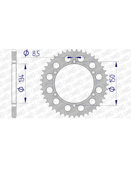 Couronne Alu AFAM 17206N