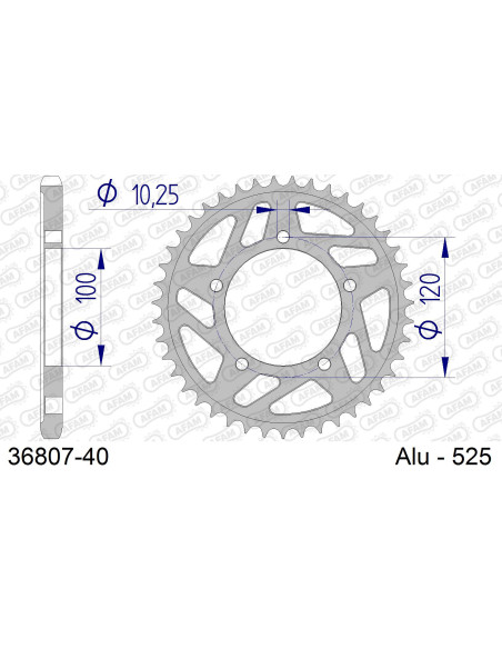 Couronne Alu AFAM 36807N