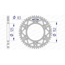 Couronne Alu Antiboue AFAM 39300AB