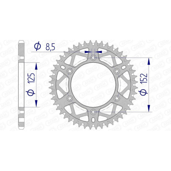 Couronne Alu Antiboue AFAM 39300AB