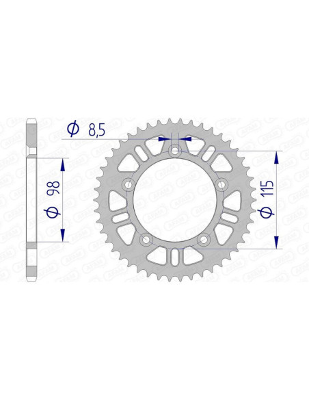 Couronne Alu AFAM 72101N