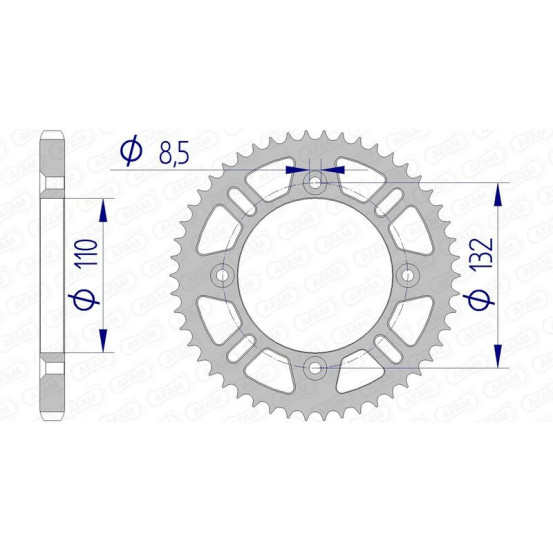 Couronne Alu AFAM 72102N
