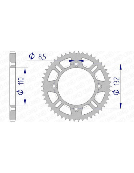 Couronne Alu AFAM 72102N