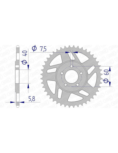 Couronne Alu AFAM 72103N