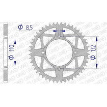 Couronne Alu Antiboue AFAM 72306AB