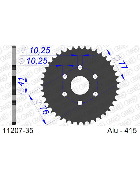 Couronne Alu AFAM 11207