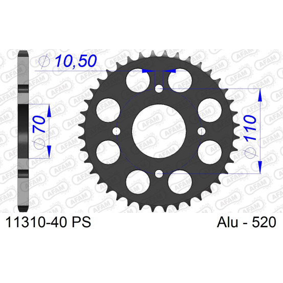 Couronne Alu AFAM 11310