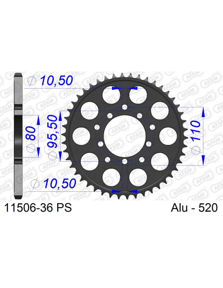 Couronne Alu AFAM 11506