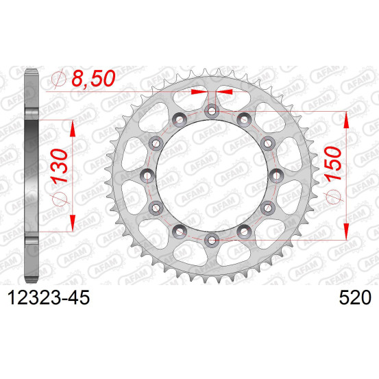 Couronne Acier AFAM AF12323