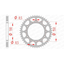 Couronne Acier Anti boue SLK AFAM 12323SLK Noir
