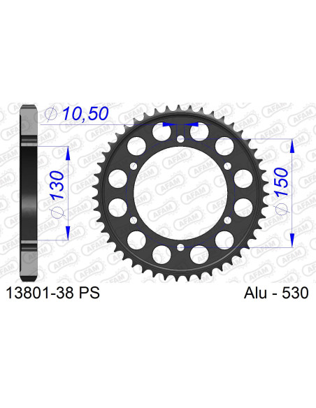 Couronne Alu AFAM 13801
