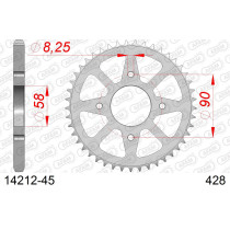 Couronne Acier AFAM 14212