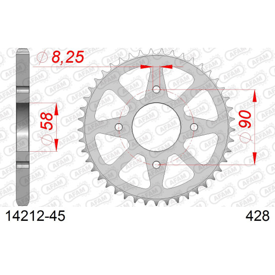 Couronne Acier AFAM 14212