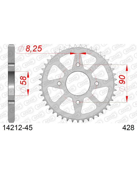 Couronne Acier AFAM 14212
