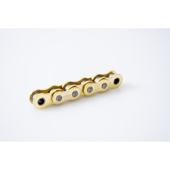 Chaine AFAM 520 MX6-K MX grand prix noire / acier - Nombre de maillons au choix