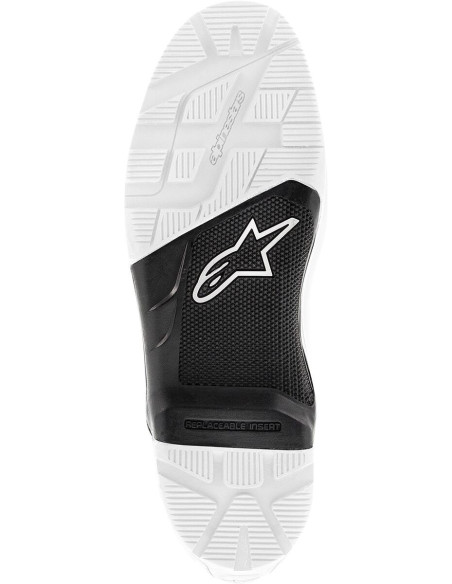 Semelles enduro pour bottes Alpinestars Tech 7 / Tech 3 - Noir Blanc