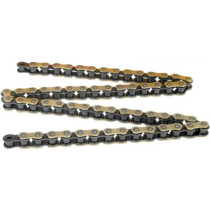Chaine DID 520 VX3 Or/Noir renforcée joints toriques Xring a riveter