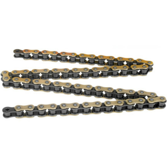 Chaine DID 520 VX3 Or/Noir renforcée joints toriques Xring a riveter