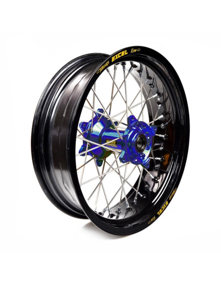 Jante arrière complète supermotard HUSQVARNA TC - FC & FS - Cercle Excel - Moyeu Haan Wheels