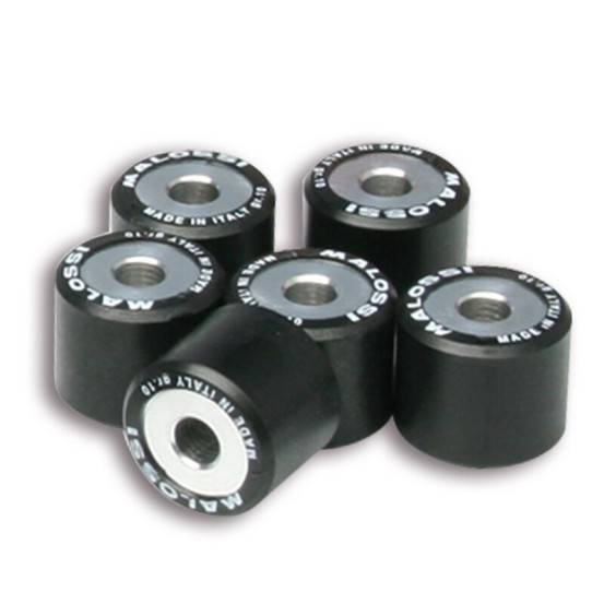 Jeu de 6 galets de variateur origine/Multivar MALOSSI 20x17mm
