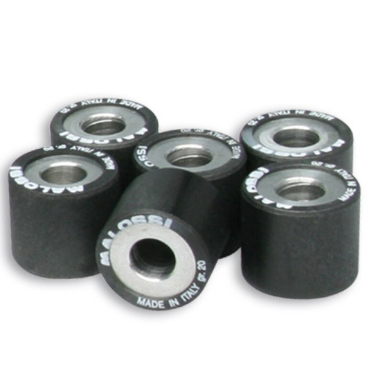 Jeu de 6 galets de variateur origine/Multivar MALOSSI 25x22,2mm