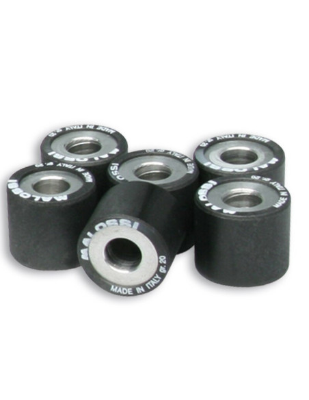 Jeu de 6 galets de variateur origine/Multivar MALOSSI 25x22,2mm