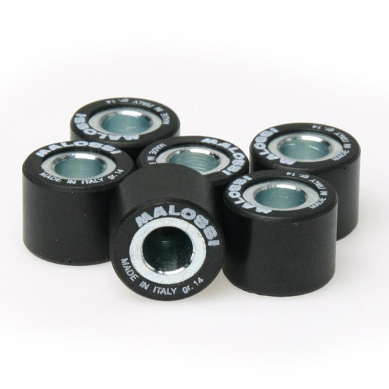 Jeu de 6 galets de variateur origine/Multivar MALOSSI 18x14mm