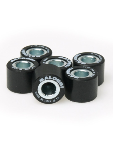 Jeu de 6 galets de variateur origine/Multivar MALOSSI 18x14mm