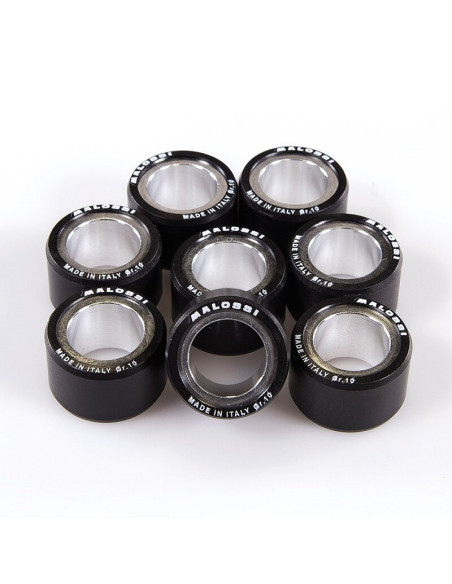 Jeu de 8 galets de variateur origine/Multivar MALOSSI 25x15,9mm