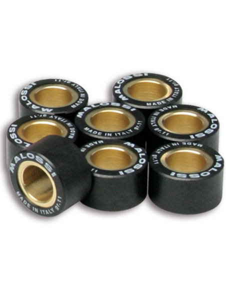 Jeu de 6 galets de variateur origine/Multivar MALOSSI 17x12,3mm