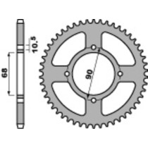 Couronne Acier PBR HONDA 200 MTX 1983-1986