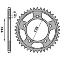 Couronne Acier PBR HONDA 500 à 1000cc