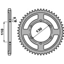 Couronne Acier PBR YAMAHA 125 TZR R 1994-1996