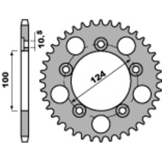 Couronne Acier PBR DUCATI 999cc