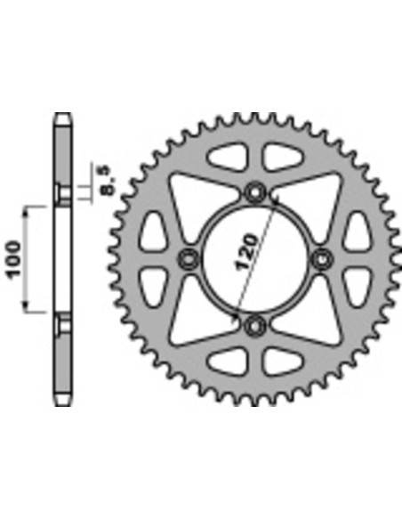Couronne Acier PBR BETA 125cc
