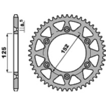 Couronne Alu PBR BETA 250/350 RR 2013-2014 (2Tps)