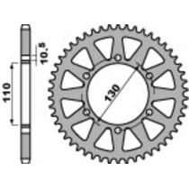 Couronne alu PBR - Pas 520 - KAWASAKI SUZUKI YAMAHA