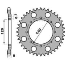 Couronne Acier PBR KAWASAKI 600 KLR 1984-1990