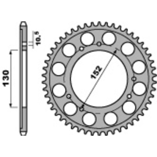 Couronne Acier PBR CAGIVA 750 Elefant 1993-1998