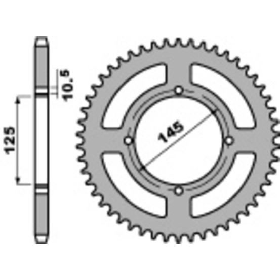 Couronne Acier PBR YAMAHA 125 à 660cc