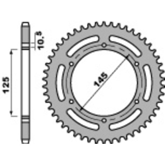 Couronne Acier PBR YAMAHA 600 à 750cc