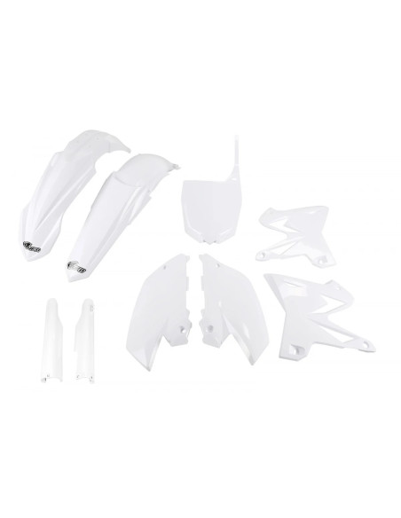 Kit plastiques complet - Blanc - UFO Yamaha 125 250 YZ 2005-2007