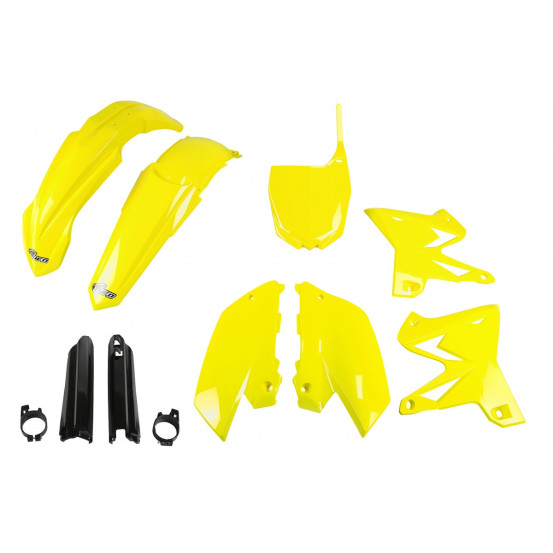 Kit plastiques complet - Jaune - UFO Yamaha 125 250 YZ 2002-2004