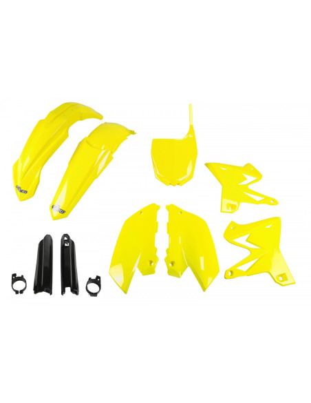 Kit plastiques complet - Jaune - UFO Yamaha 125 250 YZ 2002-2004